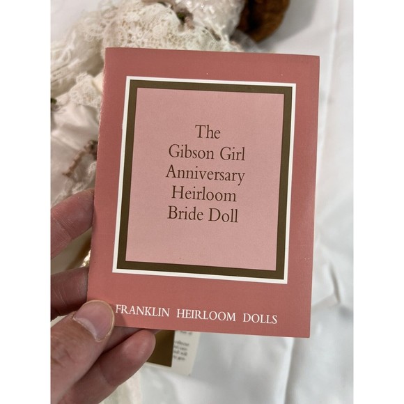 Franklin Heirloom Dolls Gibson‎ Girl Anniversary Bride ~ Porcelain~Red Hair~Rare - Picture 8 of 13